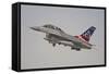 F-16B Fighting Falcon of the Royal Danish Air Force-Stocktrek Images-Framed Stretched Canvas