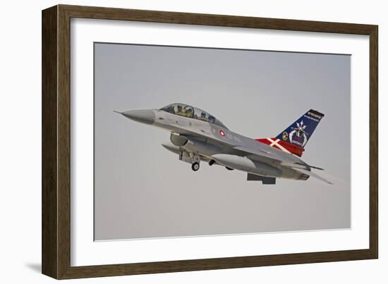 F-16B Fighting Falcon of the Royal Danish Air Force-Stocktrek Images-Framed Photographic Print