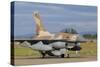 F-16B Netz from the Israeli Air Force at Decimomannu Air Base, Italy-Stocktrek Images-Stretched Canvas