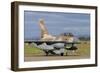 F-16B Netz from the Israeli Air Force at Decimomannu Air Base, Italy-Stocktrek Images-Framed Photographic Print