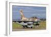 F-16B Netz from the Israeli Air Force at Decimomannu Air Base, Italy-Stocktrek Images-Framed Photographic Print