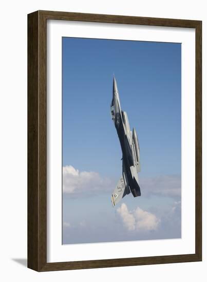 F-16C Fighting Falcon During a Sortie over Arizona-null-Framed Photographic Print