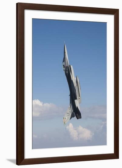 F-16C Fighting Falcon During a Sortie over Arizona-null-Framed Photographic Print