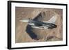 F-16C Fighting Falcon Flying Above Arizona's Meteor Crater-null-Framed Photographic Print