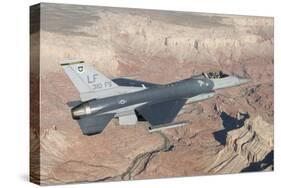 F-16C Fighting Falcon Flying over the Grand Canyon, Arizona-null-Stretched Canvas