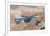 F-16C Fighting Falcon Flying over the Grand Canyon, Arizona-null-Framed Photographic Print