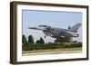 F-16D Falcon from the Republic of Singapore Air Force Landing-Stocktrek Images-Framed Photographic Print