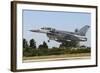 F-16D Falcon from the Republic of Singapore Air Force Landing-Stocktrek Images-Framed Photographic Print