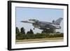 F-16D Falcon from the Republic of Singapore Air Force Landing-Stocktrek Images-Framed Photographic Print