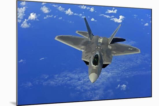 F-22 Raptor Fighter, with Stealth Technology Flies Near Guam, 2010-null-Mounted Photo