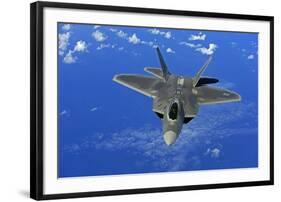 F-22 Raptor Fighter, with Stealth Technology Flies Near Guam, 2010-null-Framed Photo