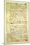 F.2R Ode to a Nightingale, Poem by John Keats (1795-1821) Page:2, Recto, 1819-null-Mounted Giclee Print