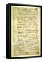 F.2R Ode to a Nightingale, Poem by John Keats (1795-1821) Page:2, Recto, 1819-null-Framed Stretched Canvas