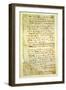 F.2R Ode to a Nightingale, Poem by John Keats (1795-1821) Page:2, Recto, 1819-null-Framed Giclee Print