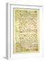 F.2R Ode to a Nightingale, Poem by John Keats (1795-1821) Page:2, Recto, 1819-null-Framed Giclee Print