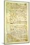 F.2R Ode to a Nightingale, Poem by John Keats (1795-1821) Page:2, Recto, 1819-null-Mounted Giclee Print