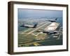 F-35 Lightning II Aircraft in Flight with Two F-16 Fighting Falcons Over Florida-Stocktrek Images-Framed Photographic Print