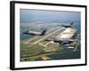 F-35 Lightning II Aircraft in Flight with Two F-16 Fighting Falcons Over Florida-Stocktrek Images-Framed Photographic Print