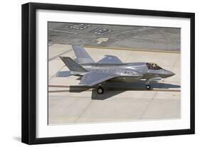 F-35B on the Flight Line Nellis Air Force Base, Nevada-Stocktrek Images-Framed Photographic Print