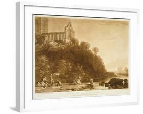 F.56.Ii Dumblain Abbey, from the 'Liber Studiorum', Engraved by Thomas Lupton, 1816-J. M. W. Turner-Framed Giclee Print