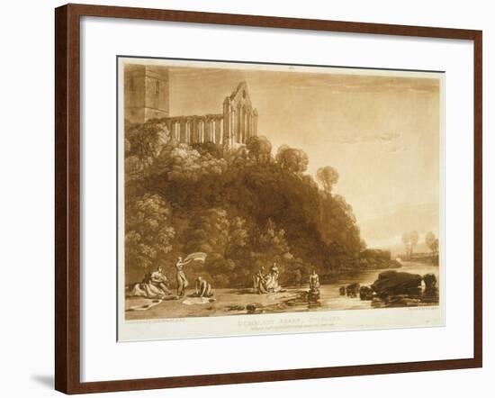 F.56.Ii Dumblain Abbey, from the 'Liber Studiorum', Engraved by Thomas Lupton, 1816-J. M. W. Turner-Framed Giclee Print