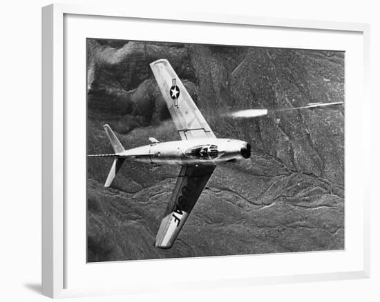 F-86 Jet Fighter Plane-null-Framed Giclee Print