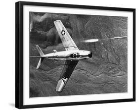 F-86 Jet Fighter Plane-null-Framed Giclee Print