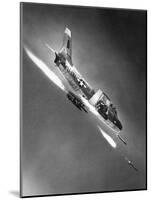 F-86 Jet Fighter Plane-null-Mounted Giclee Print