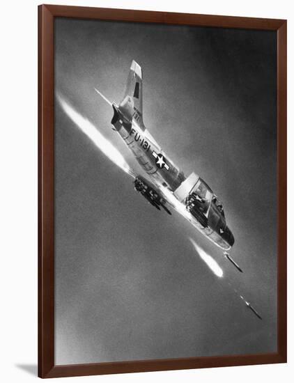 F-86 Jet Fighter Plane-null-Framed Giclee Print