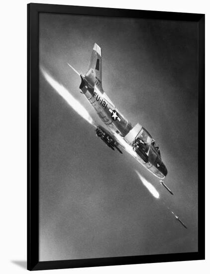 F-86 Jet Fighter Plane-null-Framed Giclee Print