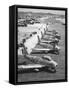 F-86 Sabre Jets on the Flight Line Getting Ready for Combat, June 1951-null-Framed Stretched Canvas