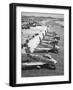 F-86 Sabre Jets on the Flight Line Getting Ready for Combat, June 1951-null-Framed Photo