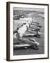 F-86 Sabre Jets on the Flight Line Getting Ready for Combat, June 1951-null-Framed Photo