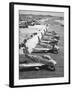 F-86 Sabre Jets on the Flight Line Getting Ready for Combat, June 1951-null-Framed Photo