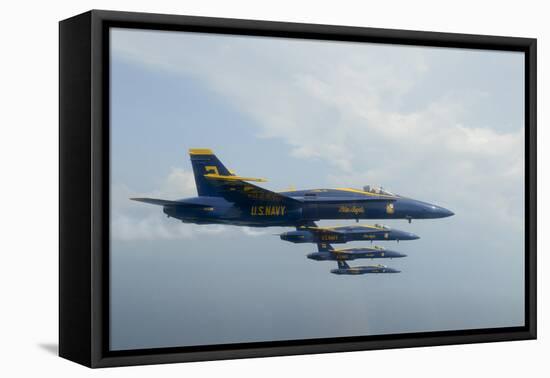 F-A-18 Hornets from the U.S. Navy Blue Angels Team-null-Framed Stretched Canvas