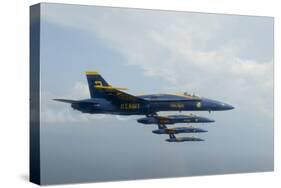 F-A-18 Hornets from the U.S. Navy Blue Angels Team-null-Stretched Canvas