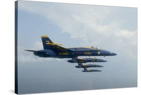 F-A-18 Hornets from the U.S. Navy Blue Angels Team-null-Stretched Canvas