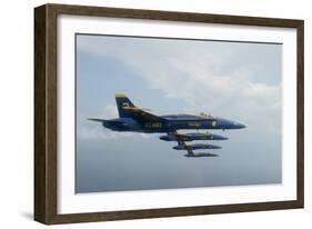 F-A-18 Hornets from the U.S. Navy Blue Angels Team-null-Framed Photographic Print