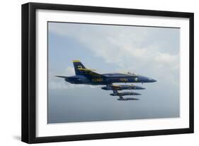 F-A-18 Hornets from the U.S. Navy Blue Angels Team-null-Framed Photographic Print