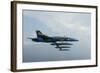 F-A-18 Hornets from the U.S. Navy Blue Angels Team-null-Framed Photographic Print