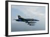 F-A-18 Hornets from the U.S. Navy Blue Angels Team-null-Framed Photographic Print