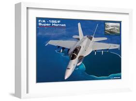 F/A 18E/F Super Hornet Fighter-null-Framed Art Print