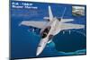 F/A 18E/F Super Hornet Fighter-null-Mounted Art Print