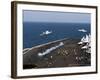 F/A-18F Super Hornets Launch Simultaneously from the Aircraft Carrier USS John C. Stennis-Stocktrek Images-Framed Photographic Print