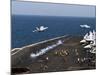 F/A-18F Super Hornets Launch Simultaneously from the Aircraft Carrier USS John C. Stennis-Stocktrek Images-Mounted Photographic Print