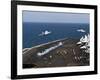 F/A-18F Super Hornets Launch Simultaneously from the Aircraft Carrier USS John C. Stennis-Stocktrek Images-Framed Photographic Print