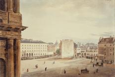 La place Saint-Sulpice en 1832, Paris (VIème arr.), 1832-F. Bruzard-Framed Giclee Print