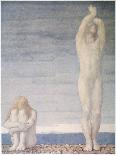 Adam and Eve Despair Learning That They are to be Expelled from Eden-F. Cayley-Stretched Canvas