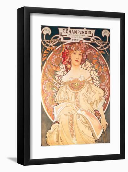 F. Champenois, France, 1898-Alphonse Mucha-Framed Premium Giclee Print