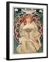 F. Champenois imprimeur Editeur-Alphonse Mucha-Framed Art Print